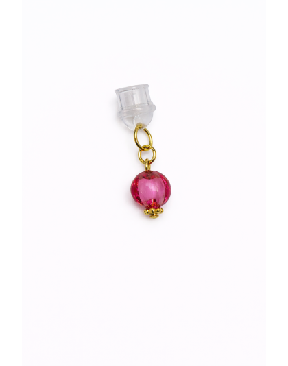 Pink Ball Phone Charm Plug-In Accessory Chronic Rare Invisible Illness Awareness &amp; Support
