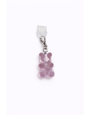 Purple Gummy Bear Phone Charm Plug-In Accessory Chronic Rare Invisible Illness Awareness &amp; Support