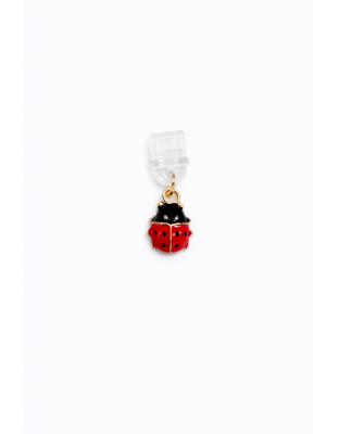 Red Ladybug Phone Charm Plug-In Accessory Chronic Rare Invisible Illness Awareness &amp; Support
