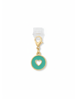 Light Green Heart Punch-Out Phone Charm Plug-In Accessory Chronic Rare Invisible Illness Awareness &amp; Support