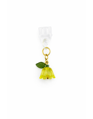 Yellow Flower Phone Charm Plug-In Accessory Chronic Rare Invisible Illness Awareness &amp; Support