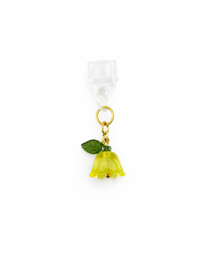 Yellow Flower Phone Charm Plug-In Accessory Chronic Rare Invisible Illness Awareness &amp; Support