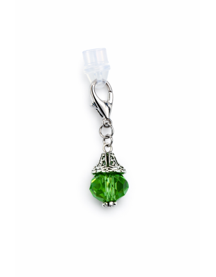 Ball Phone Charm Green Plug-In Accessory Chronic Rare Invisible Illness Awareness &amp; Support