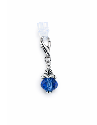 Ball Phone Charm Blue Plug-In Accessory Chronic Rare Invisible Illness Awareness &amp; Support
