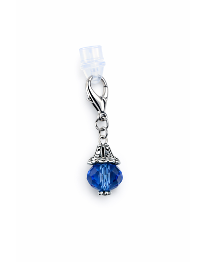 Ball Phone Charm Blue Plug-In Accessory Chronic Rare Invisible Illness Awareness &amp; Support