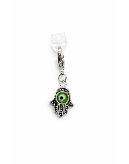 Hamsa With Green Eye Charm Plug-In Accessory Chronic Rare Invisible Illness Awareness &amp; Support ( Copy )