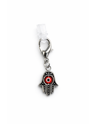 Hamsa With Red Eye Charm Plug-In Accessory Chronic Rare Invisible Illness Awareness &amp; Support