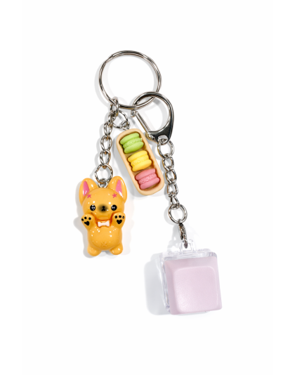 Pink Audible Keyboard Clicker Orange Dog &amp; Rainbow Pink Yellow Green Cookies Fidget Sensory Toy Raise Awareness Support Rare Chronic &amp; Invisible Illness