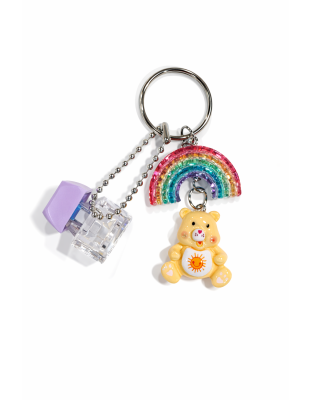Purple Audible Keyboard Clicker Yellow Bear &amp; Rainbow Fidget Sensory Toy Raise Awareness Support Rare Chronic &amp; Invisible Illness