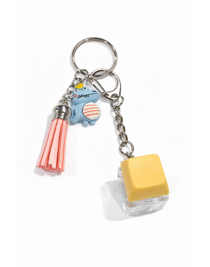 Yellow Audible Keyboard Fidget Blue Dino Light Orange Tassel Sensory Toy Raise Awareness Support Rare Chronic &amp; Invisible Illness