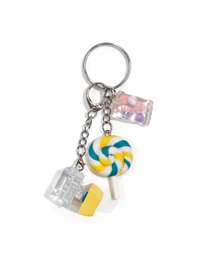 Yellow Audible Keyboard Fidget  Green Yellow Swirl Lollipop Pink Sweets Sensory Toy Raise Awareness Support Rare Chronic &amp; Invisible Illness