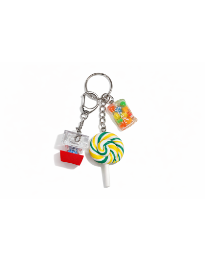 Red Audible Keyboard Fidget White Yellow Swirl Lollipop Rainbow Sweets Charm Sensory Toy Raise Awareness Support Rare Chronic &amp; Invisible Illness