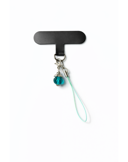 Teal Charm Handmade Phone Lanyard &amp; Charm Accessory Chronic Rare Invisible Illness Awareness &amp; Support