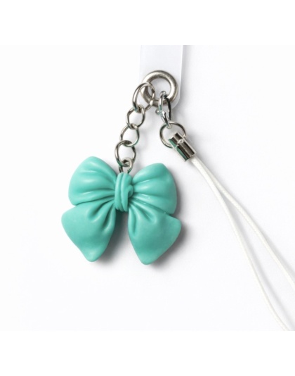Teal Bow Charm Handmade Phone Lanyard &amp; Charm Accessory Chronic Rare Invisible Illness Awareness &amp; Support