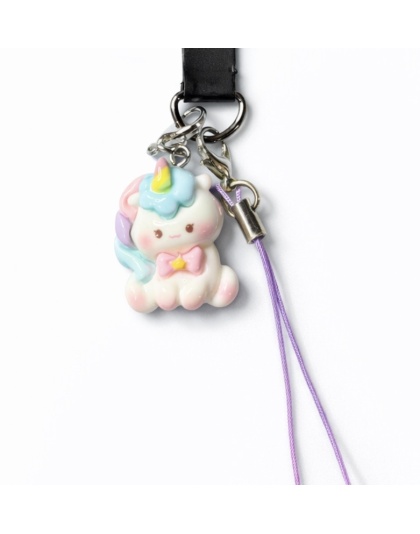 White Unicorn Handmade Phone Lanyard &amp; Charm Accessory Chronic Rare Invisible Illness Awareness &amp; Support