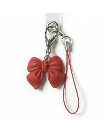 Red Bow Handmade Phone Lanyard &amp; Charm Accessory Chronic Rare Invisible Illness Awareness &amp; Support