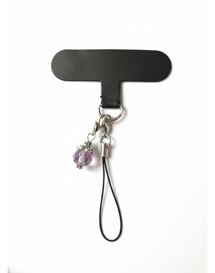 Purple Charm Handmade Phone Lanyard &amp; Charm Accessory Chronic Rare Invisible Illness Awareness &amp; Support