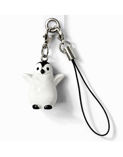 White Penguin Charm Handmade Phone Lanyard &amp; Charm Accessory Chronic Rare Invisible Illness Awareness &amp; Support
