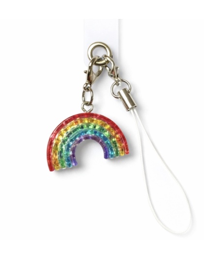 Rainbow Charm Handmade Phone Lanyard &amp; Charm Accessory Chronic Rare Invisible Illness Awareness &amp; Support