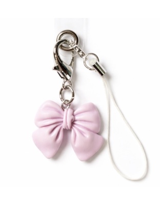 Pink Bow Charm Handmade Phone Lanyard &amp; Charm Accessory Chronic Rare Invisible Illness Awareness &amp; Support