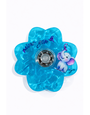 Blue Never Give Up Calming Fidget Spinner – Anxiety Relief Sensory Toy Chronic Illness Rare Diseases Disability &amp; Awareness Support