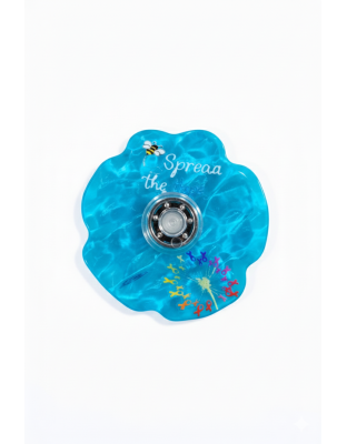 Blue Spread The Hope Calming Fidget Spinner – Anxiety Relief Sensory Toy Chronic Illness Rare Diseases Disability &amp; Awareness Support