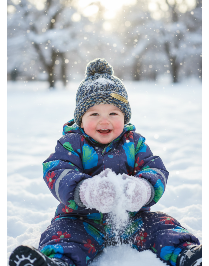 Blue Teal Gray &amp; Gold Infant Hand Knit Winter Beanie Hat w Pom Pom Warm Cozy Handmade Knit Cap Unisex Support &amp; Awareness For Chronic Rare Illness
