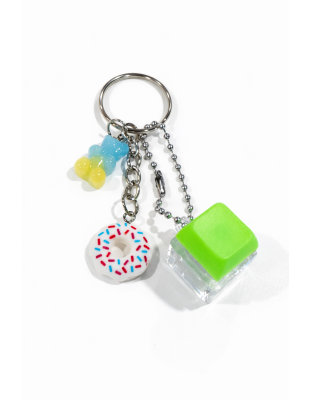 Green Audible Keyboard Fidget Yellow Blue Gummy Bear &amp; White Sprinkled Donut Sensory Toy Raise Awareness Support Rare Chronic &amp; Invisible Illness