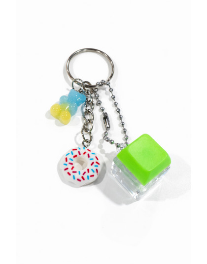 Green Audible Keyboard Fidget Yellow Blue Gummy Bear &amp; White Sprinkled Donut Sensory Toy Raise Awareness Support Rare Chronic &amp; Invisible Illness
