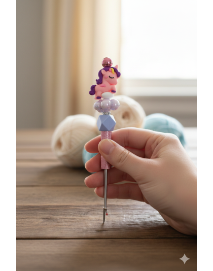 Handmade Pink Purple Cute Unicorn Seam Ripper For Crafter Support Chronic, Rare&amp; Invisible Illness Awareness