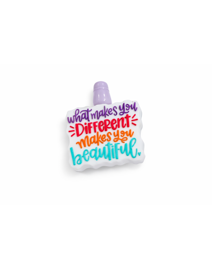 What Makes You Different Makes You Beautiful Handmade Purple Pink Beaded Pen Cute, Fun &amp; Full of Heart Support &amp; Awareness