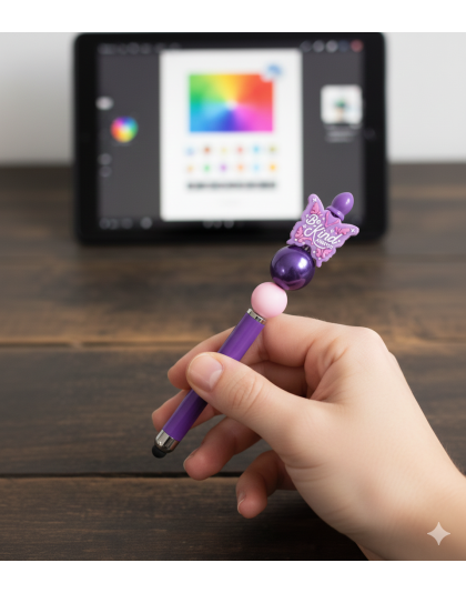 Handmade Purple Butterfly Stylus Cute, Fun &amp; Full of Heart Support &amp; Awareness Rare Chronic Illness