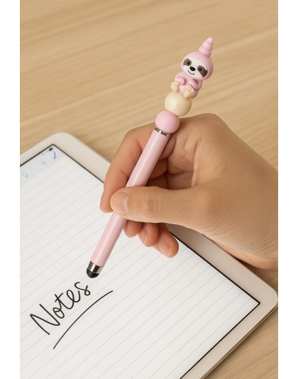 Handmade Pink Sloth Stylus Cute, Fun &amp; Full of Heart Support &amp; Awareness Rare Chronic Illness