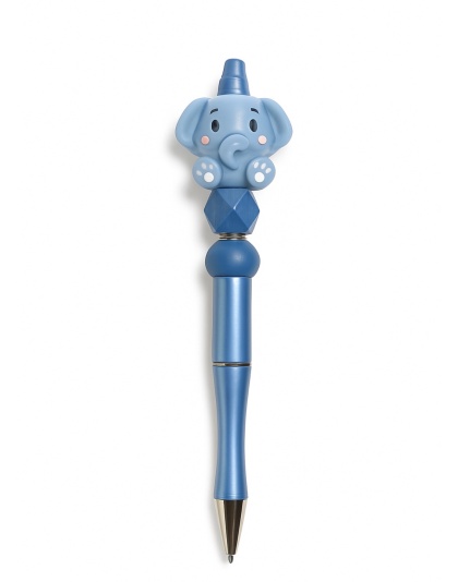 Handmade Blue Elephant Pen Cute, Fun &amp; Full of Heart Support &amp; Awareness